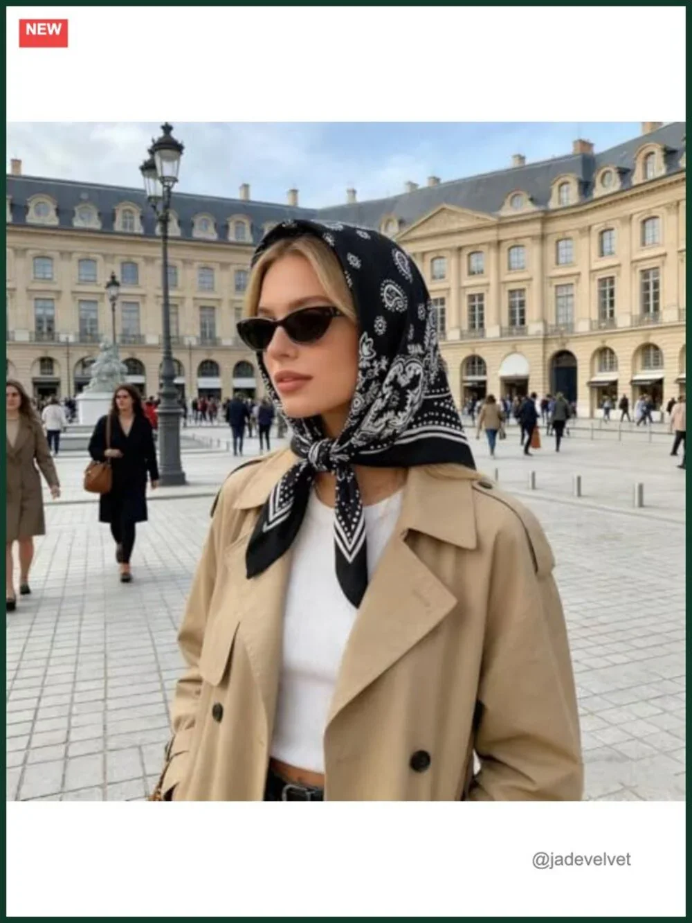 Satin Head Scarf Silk Like Hair Scarf 27x27 Women